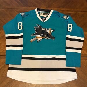Brent Burns San Jose Sharks Reebok Authentic Hockey Jersey Teal 88 Mens 52 NHL